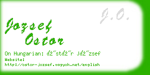 jozsef ostor business card